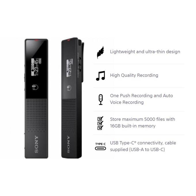 Sony ICD-TX660 TX660 Digital Voice Recorder Alat Perekam Suara Sony