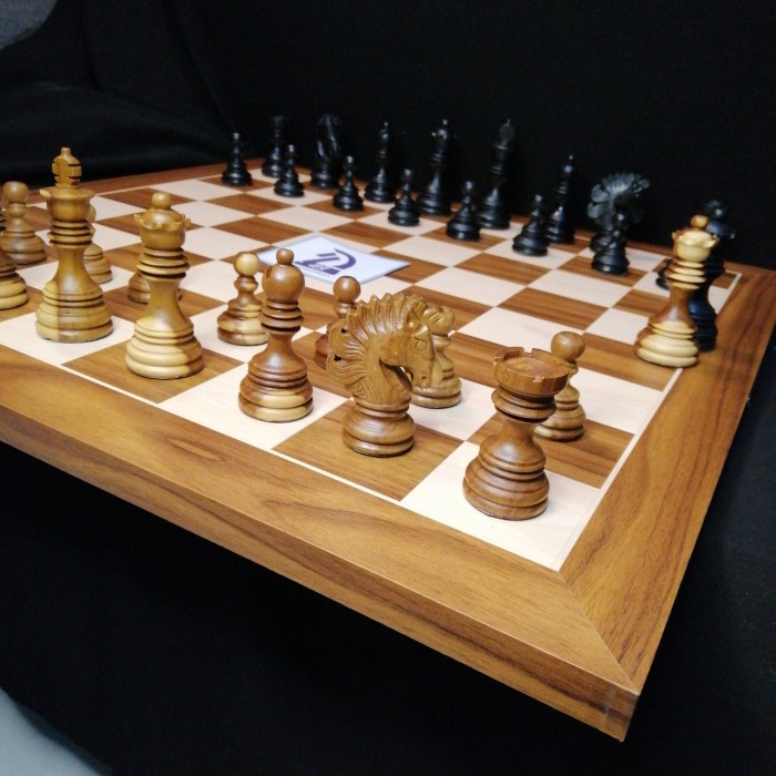 Set Papan Catur + Bidak Kayu Signature ADT Chess Eksklusif Unik Langka
