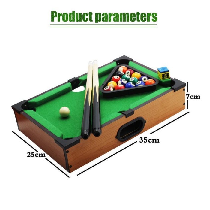 Mini Desktop Pool Billiard Biliar Table Meja Biliar Kecil Mainan Kado