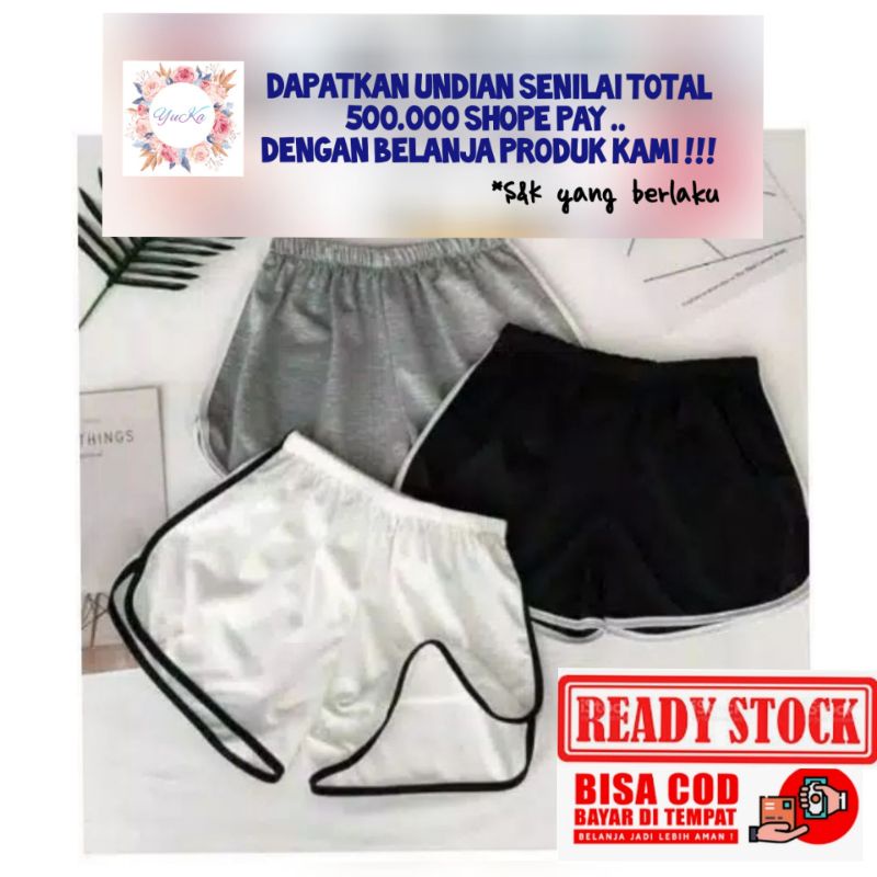 ⚡DLM⚡Hot Pant / Celana Pendek Wanita ELD (realpict di belakang) CP 002