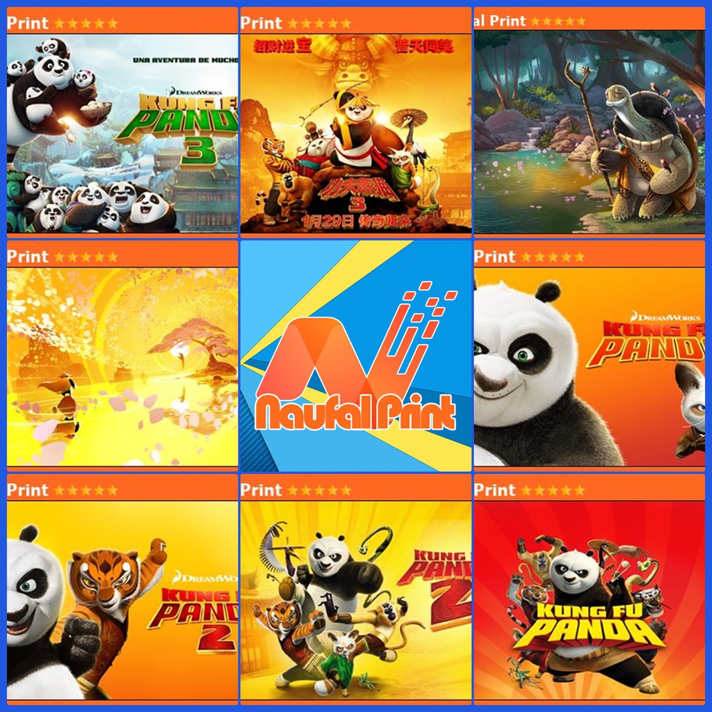 Sticker | Poster A3 & A4 | kungfu panda | wushu | dreamworks | china | oogway | buuwushu | sifu | ho
