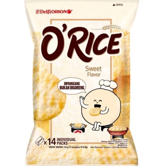 

Produk Premium.. DELFI ORION O'Rice Sweet Flaur 151 gr SQR
