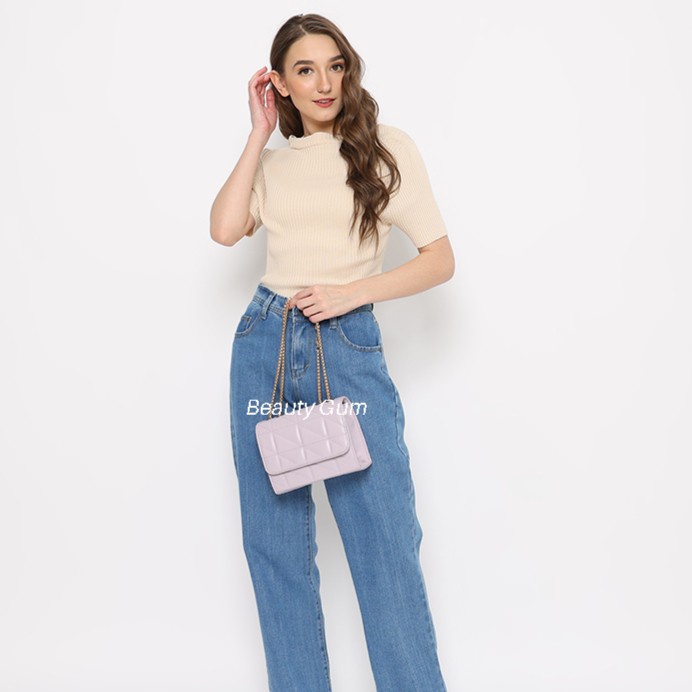 PROMO TAS SELEMPANG WANITA TIFFANY LILAC BEAUTY GUM/SLING BAG IMPORT LILAC TERMURAH