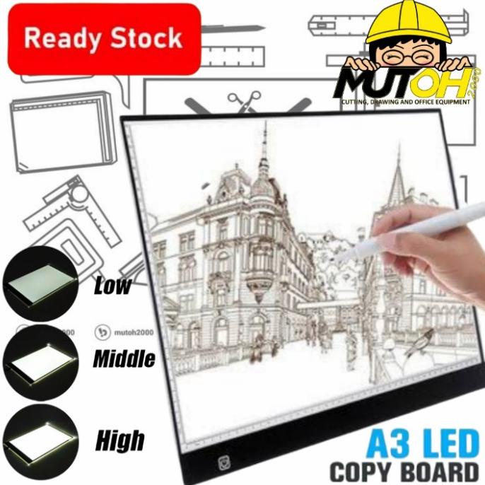 

Trend Drawing Tracing A3 Board Papan Jipak Led Light Pad Ultra Slim A3 Sale