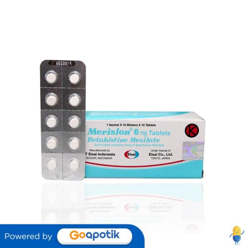 MERISLON 6 MG BLISTER 10 TABLET