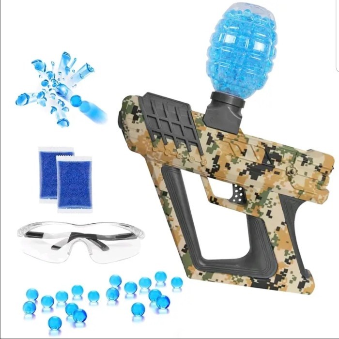 Mainan Tembakan Pistol Water Gel Blaster Otomastis - Mainan Gel Anak
