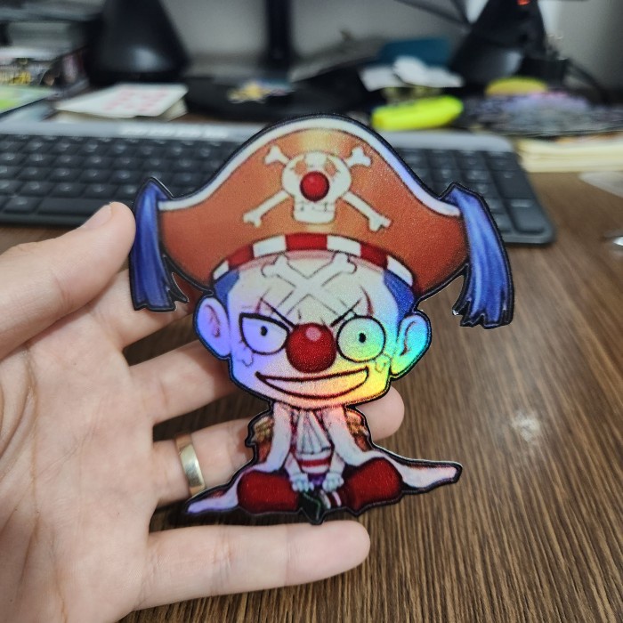 

Sticker Hologram Anime - PSH1771 - One Piece - Buggy