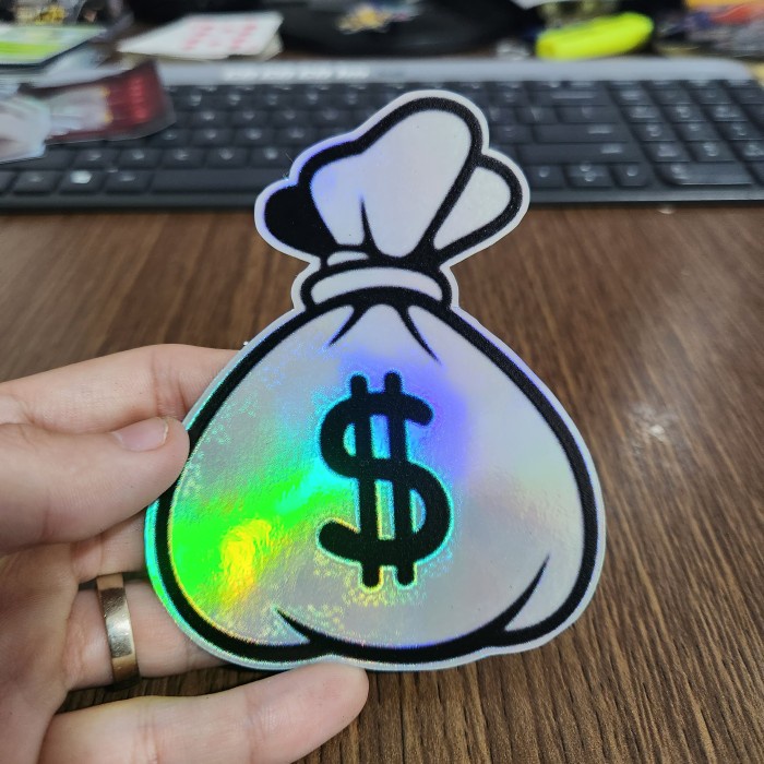 

Sticker Hologram Anime - PSH1748 - Money Bag
