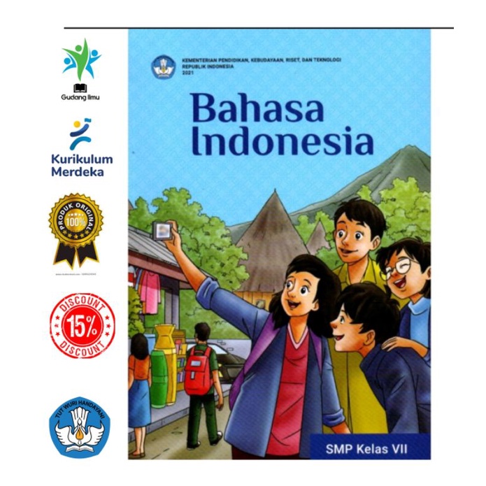 Buku Paket Kurmer Bahasa Indonesia Untuk Siswa SMP/MTS Kelas 7/VII Kurikulum Penggerak Merdeka Belajar Tahun 2023