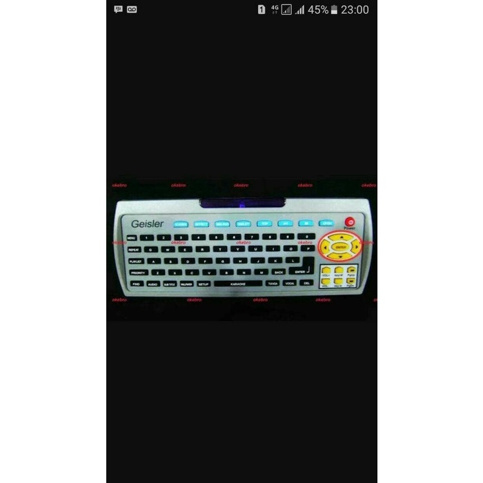 Remote Qwerty Karaoke Player Geisler