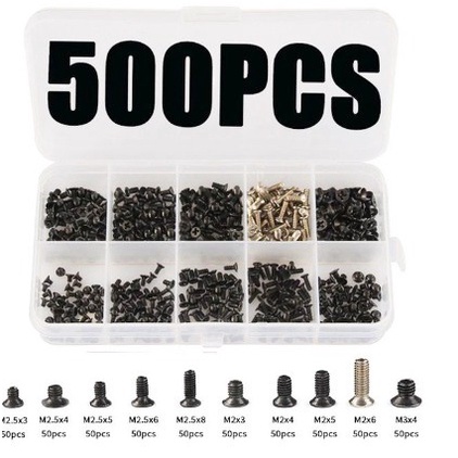 Terlaris 500Pcs Baut Laptop Acer Asus Lenovo Msi Toshiba Dell Screws Notebook