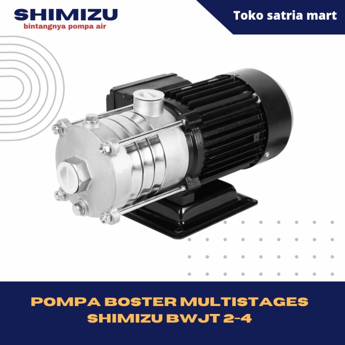 Pompa Booster Multistages Shimizu BWJT 2-4 Full Stainless Steel
