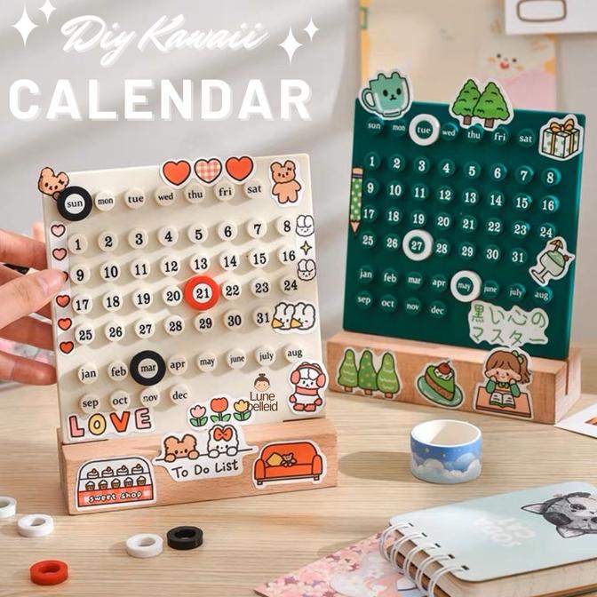 

DIY Kawaii Desktop Calendar / Kalender Meja Belajar