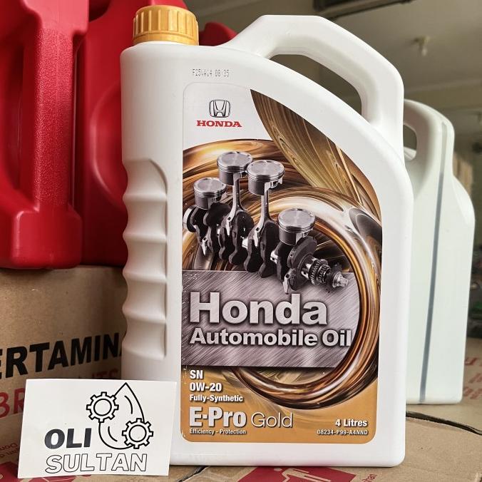 HONDA AUTOMOBILE OIL E-PRO GOLD SN 0W-20 4L | ORIGINAL OLI MOBIL