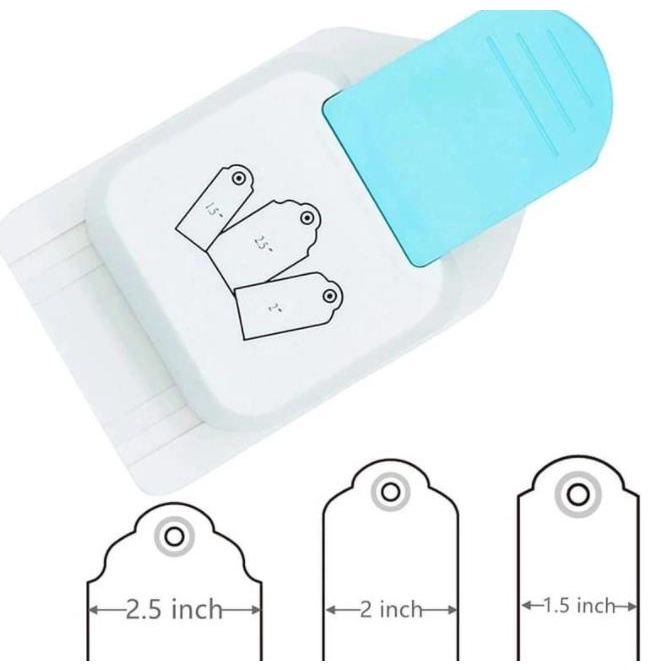 

Puncher Bookmark Embossing Cut Gift Price Tag Paper Hanger 3 size