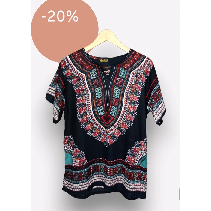terlaris baju kaos etnik dashiki / baju bangkok /baju bali motif uje / baju uje random thailand / ba