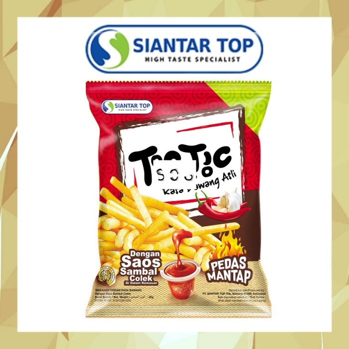 

Siantar Top Tic Tic crunchy stick snack bawang asli 20 gram Limited