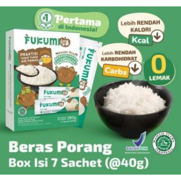 

HOT Fukumi Beras Porang Box Sachet 280gr