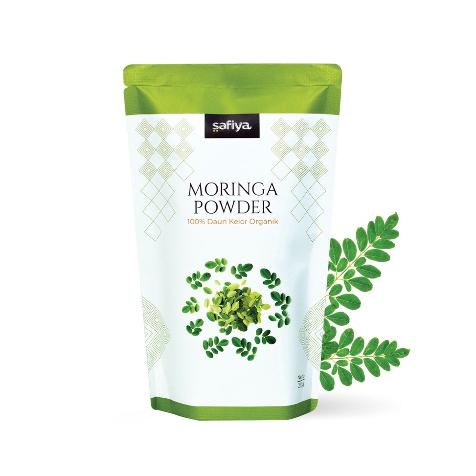 

✲Ready❅ Serbuk Daun Kelor 350 Gram Bubuk Moringa Powder Safiya Herbal Original 0100 ➘