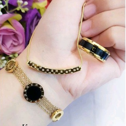 Titanium set perhiasan dewasa 040907