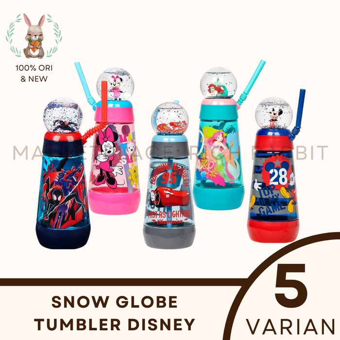 Snow Globe Tumbler Disney Store Disneyland Botol Minum Gelas Anak ORI NEW