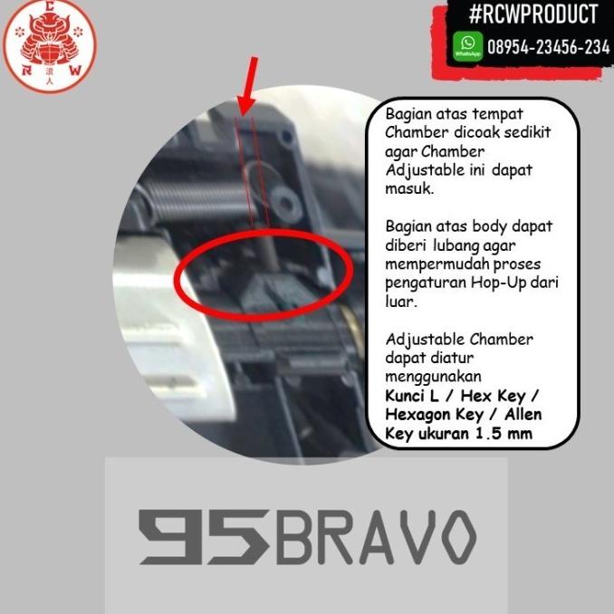Chamber Adjustable + Hop-Up D'Cobra MAK47L DCobra AK47 AK 47 HopUp RCW