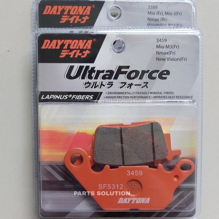 1 Set Kampas Rem Depan Belakang NMax 155 DAYTONA UltraForce 3388 3459 ORIGINAL