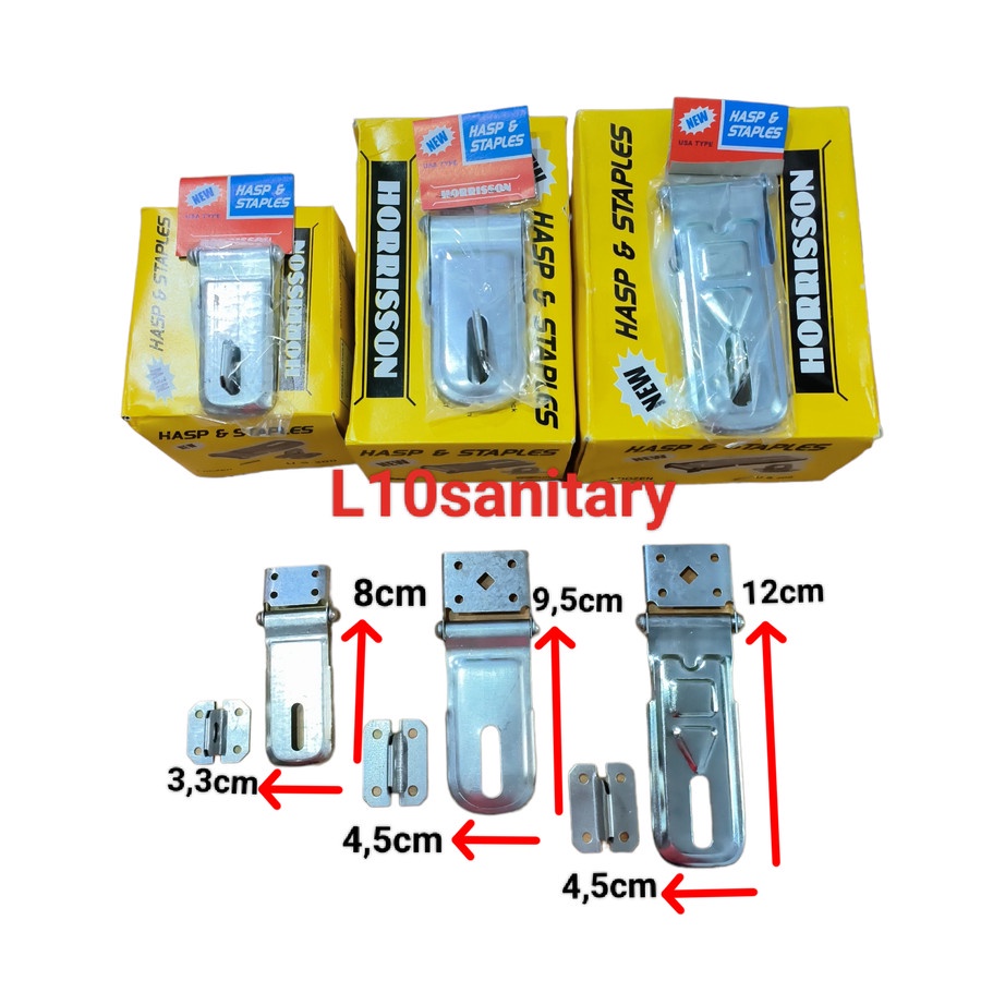 Overpal Overval BADAK / Cantelan Cantolan Engsel Gembok *BADAK BESAR TEBAL *300