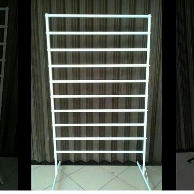 Promo Rak Jilbab Besi / Rak Jilbab Besi 10 Tingkat ( Bahan Besi Putih, Kuat ) Msx