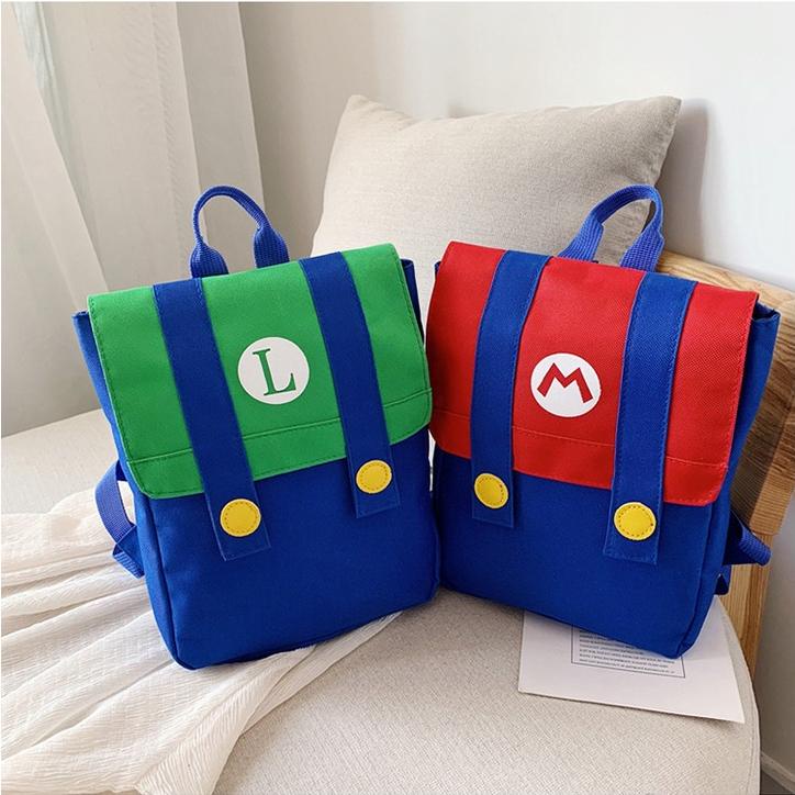 PROMO TAS MARIO BROS RANSEL BACKPACK MARIO BROSS Tas Backpack Anak Sekolah PAUD TK SD Laki Laki Pere