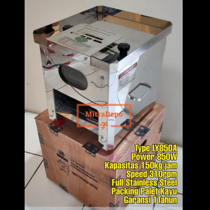 Terlaris Mesin Pengiris Tipisin Daging Meat Slicer Stainless Auto 850W Ly850A