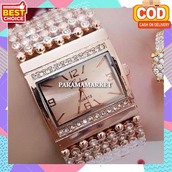 Jam Tangan Wanita Import Korea Jam Mewah Cod Premium Gaya Mahal Branded Casual Jm Tangan Wsnita Rant