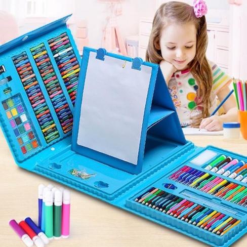 

(KEYA) Pensil Warna Crayon Set 208 Pcs Alat Menggambar Mewarnai Anak