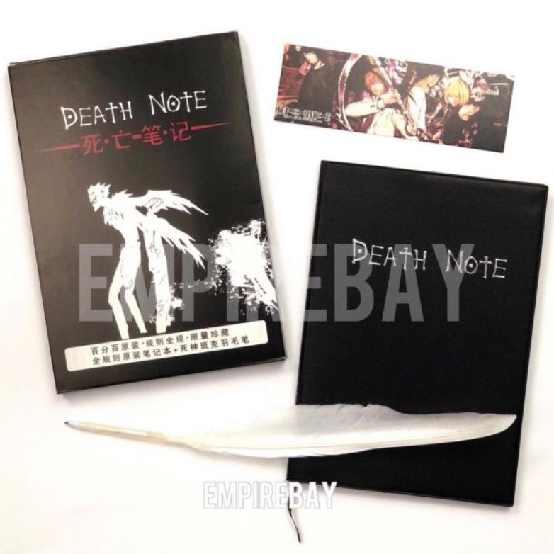 

Trending Buku Tulis Death Note Bergaris Notebook Anime Buku Catatan Dengan Casing & Pena Bulu & Pembatas Buku Deathnote