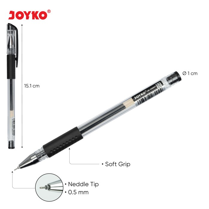 

Gel Pen Pulpen Pena Joyko Jk-100Nt 0.5 Mm