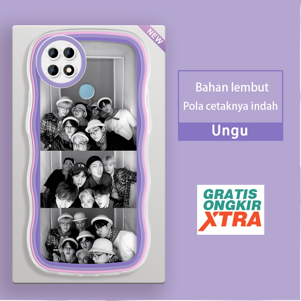 Mulia OPPO A15 A15S A16 A16S A16K A16E A17 A17K A31 A33 2020 A39 A36  Casing Ponsel  Pola BTS Korea 