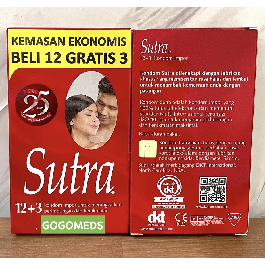 Laris➯ QR7H9 KONDOM SUTRA MERAH ISI 12 BUAH ALAT KONTRASEPSI 035 Grosir