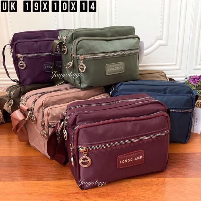 Tas Selempang 6342 Fashion Wanita 4 ruang kualitas import korea bag