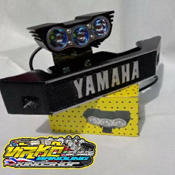 Grosir Lampu Led Rx King 3 Mata +Kumis Yamaha ( Wajib Pakai Aki / Arus Dc )