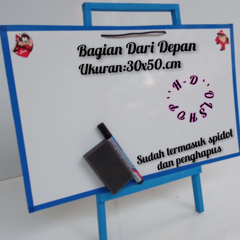 

[KODE PRODUK YFR8U5259] papan tulis anak white board dengan penyangga karakter ukuran 30x50