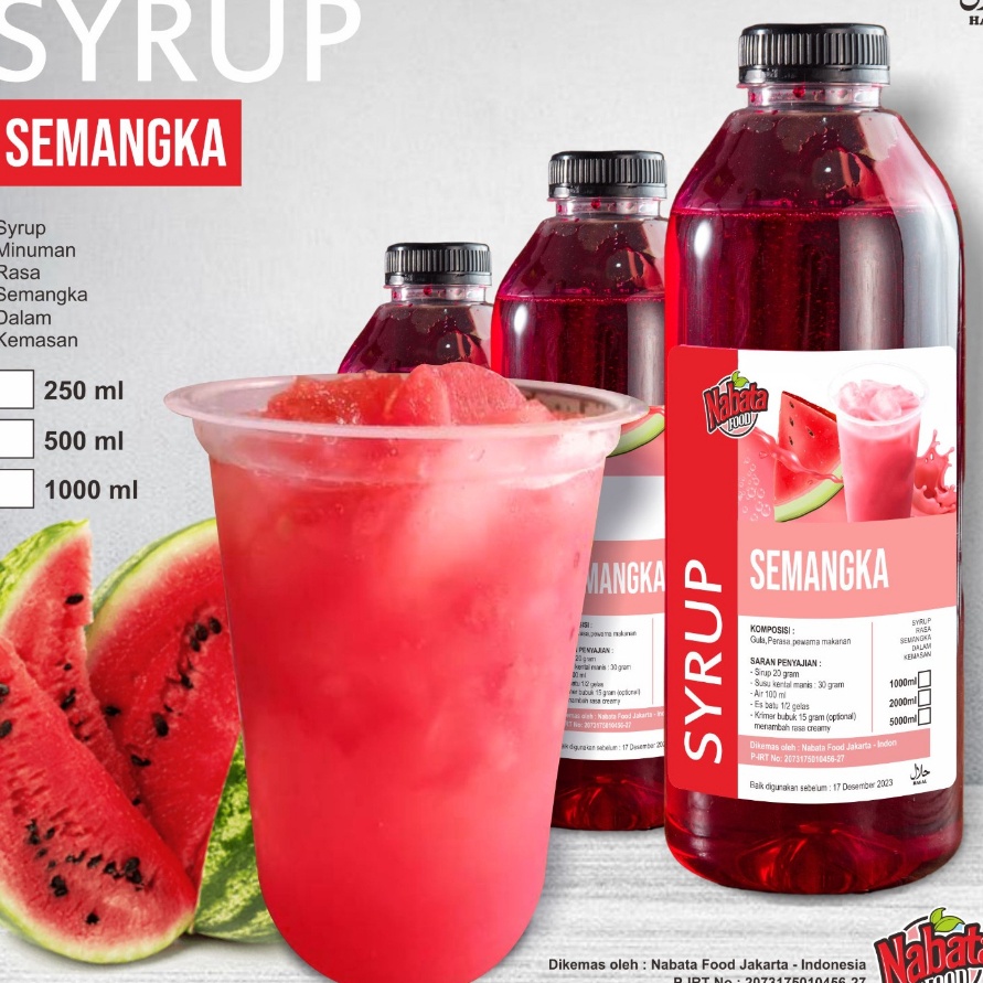 

✔ Sirup Semangka India 1 liter
