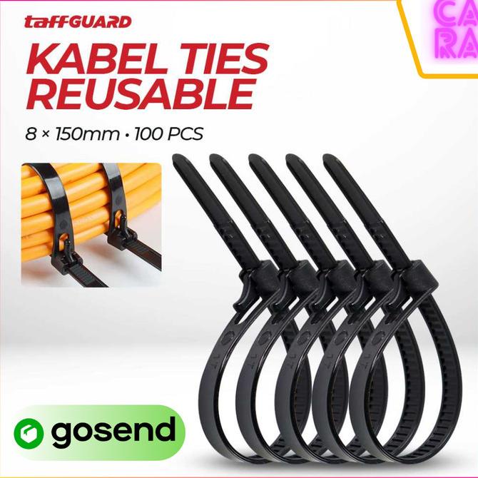 

Kabel Ties Zip Klip Cable Organizer Reusable 8X150Mm 100Pcs Z815