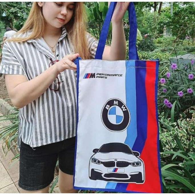 Tas Shoping Bag Tas Lipat BMW MotorSport Full Design Printing Surabaya
