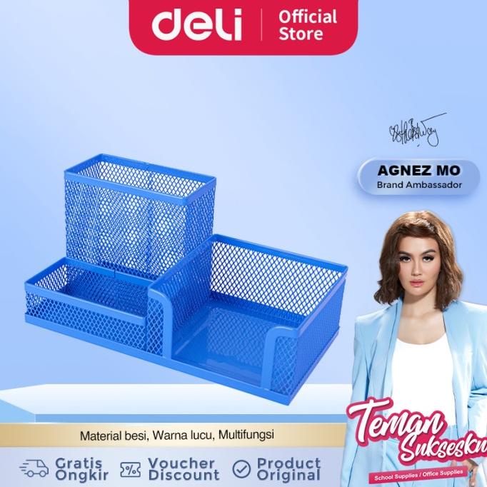 

Deli Desk Organizer / Pen Holder / Tempat Alat Tulis Besi E9154