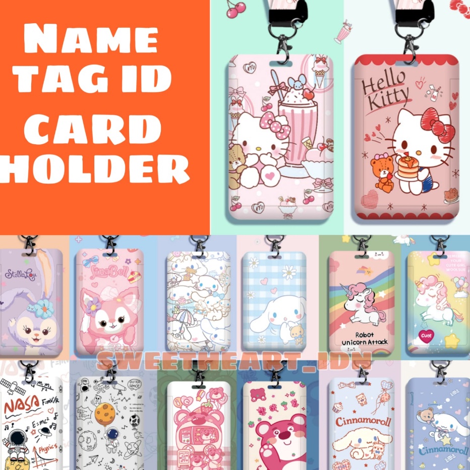 

[KODE PRODUK QJMBI3740] gantungan name tag ID Card Holder / Gantungan Kartu Nama / Tali ID Card / Tempat Kartu ID Card holder gantung leher
