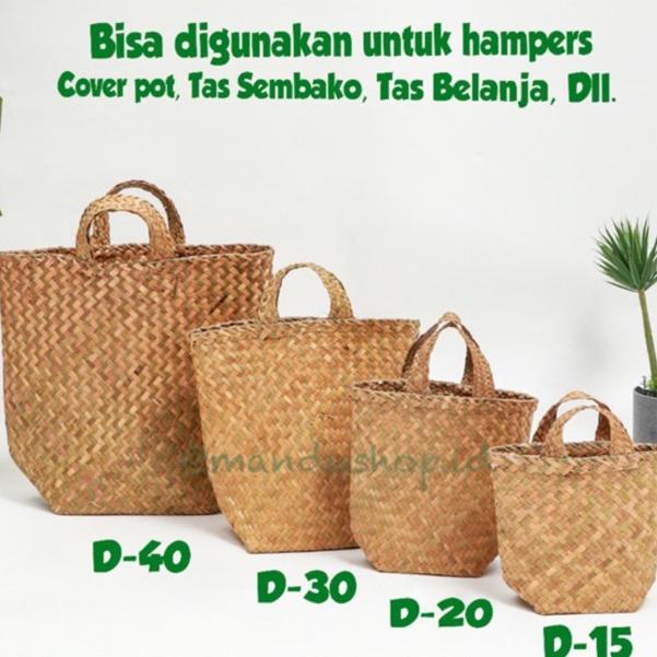 Grosir Bakul Purun, Keranjang Purun, Cover Pot, Cover Anyaman Pot, Keranjang Anyam, Tas Anyam