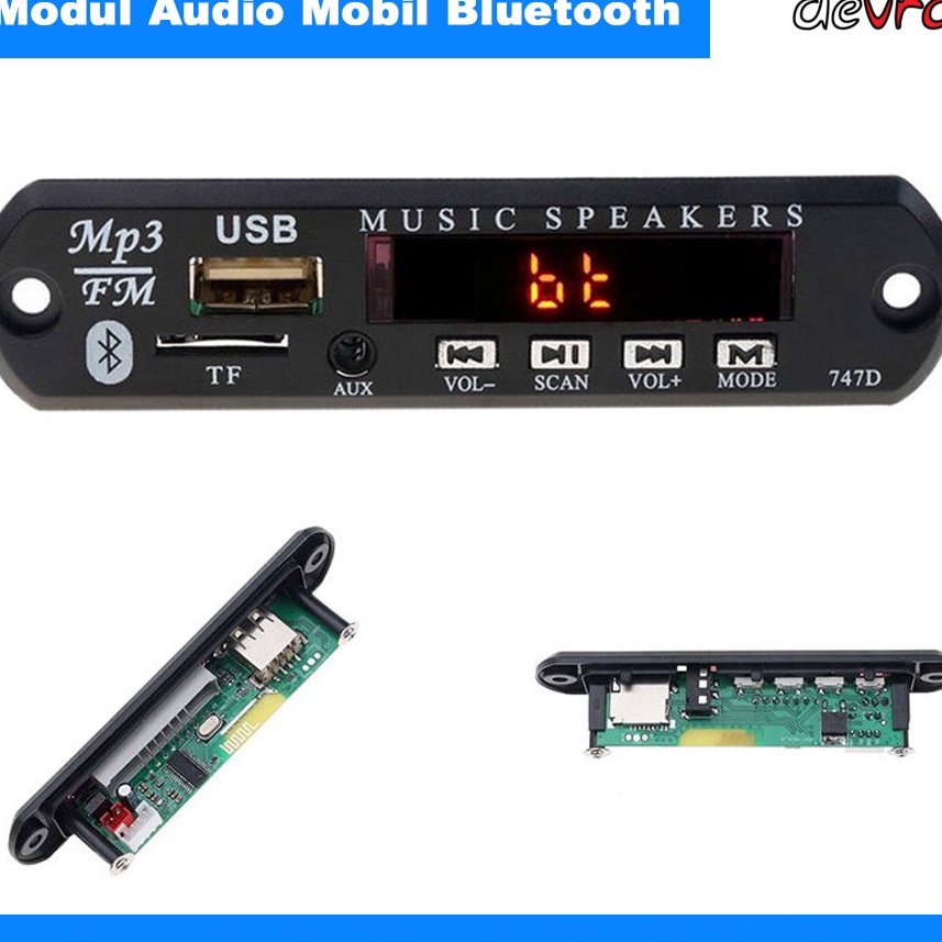 Modul Audio - Tape Audio Mobil MP3 Player Bluetooth Wireless Receiver 12V - JSD-565