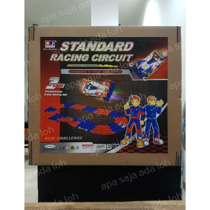 Track Tamiya 3 Jalur Jalanan Jalan Rel Jembatan Belokan Sirkuit Mobil