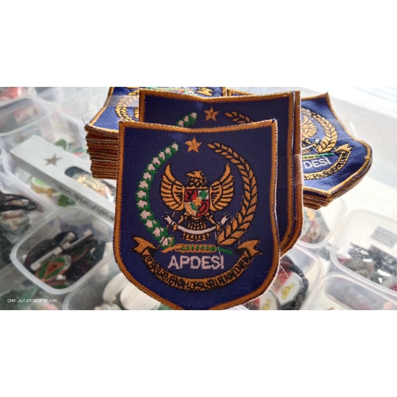 logo bordir APDESI isi 5pc