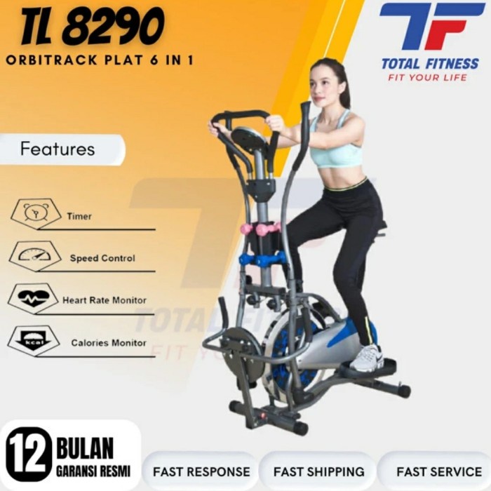 Terlaris Orbitrack 5 In 1 Sepeda Statis Alat Fitness Elliptical Orbitrack